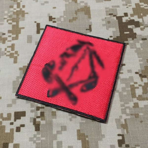 画像2: MADE IN USA  実物 DEVGRU レッドチーム刺繍パッチ 2枚セット(４)