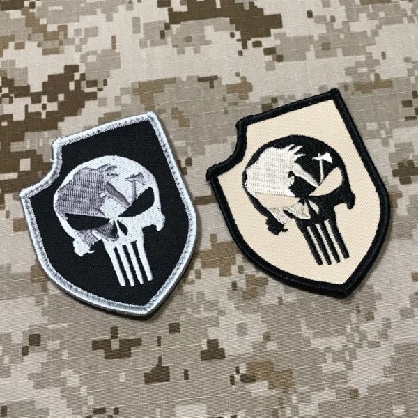 画像1: MADE IN USA  実物 SEALteam3　パニッシャー刺繍パッチ （18）