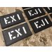 画像3: T.P.LABO コールサインパッチ　黒皮パッチ白ステンシル文字   2枚セット (3)