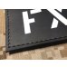 画像4: T.P.LABO コールサインパッチ　黒皮パッチ白ステンシル文字   2枚セット (4)
