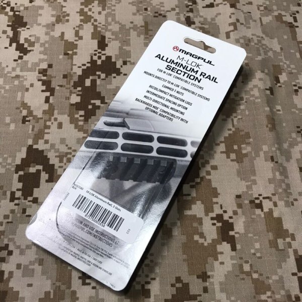 画像7: 実物 magpul M-LOK アルミレールパネル 3slots  MAG580-BLK