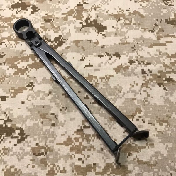 画像1: 実物官給品 M249 minimi スチールバイポッド 放出品
