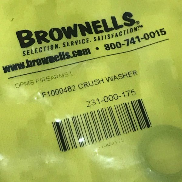 画像6: 実物 DPMS AR-15 クラッシュワッシャー Black 　パッケージ無し