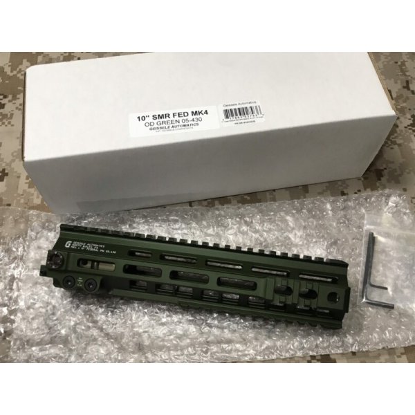 画像2: 実物 GEISSELE SMR FEDERAL MK4  10インチ  OD GREEN　PN:05-430