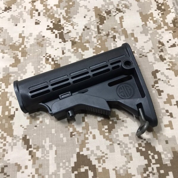 画像2: 実物 SIG SAUER バットストック ブラック  M4/AR15  ミルスペック 　