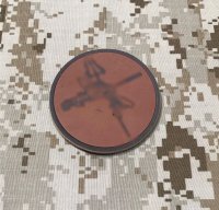 MADE IN USA  実物 SEAL team スナイパー  革製パッチ （69）