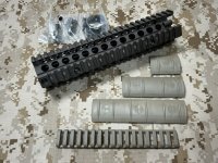 実物 米軍官給品 daniel defense Mk18 RIS2 9.5インチ ハンドガードセット FDE  2011年