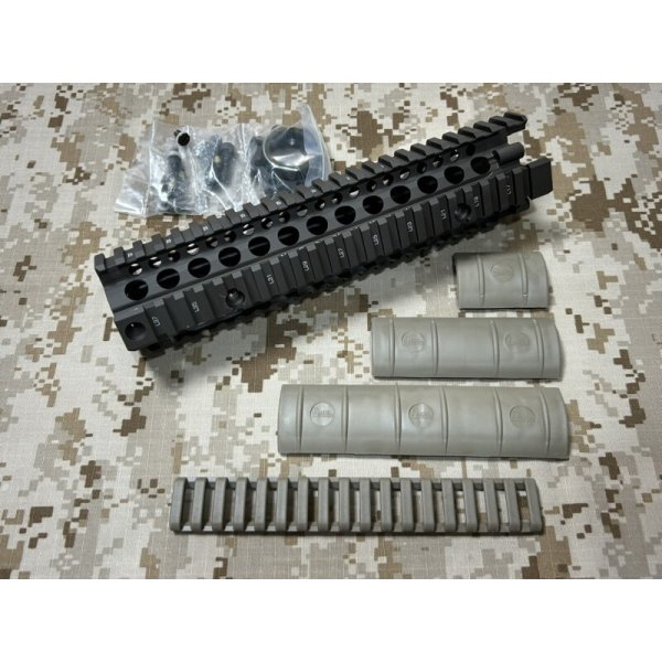 画像1: 実物 米軍官給品 daniel defense Mk18 RIS2 9.5インチ ハンドガードセット FDE  2011年