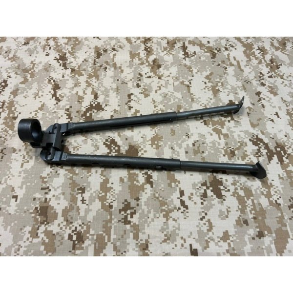 画像9: 実物官給品 M249 minimi ミニミ  Improved Bipod  スチールバイポッド 放出品