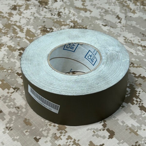 画像1: 米軍官給品 ダクトテープ OD 未使用  60ミリ×60ヤード