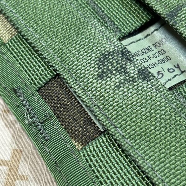 画像8: 米軍官給品 MOLLEII M4/M16 ダブルマガジンポーチ ウッドランド