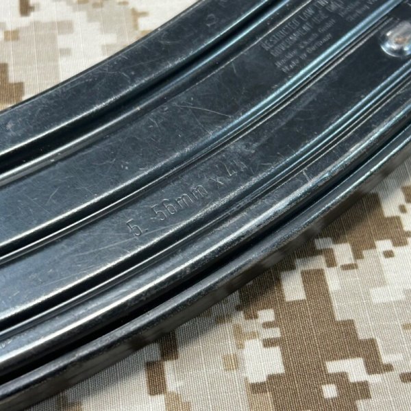 画像3: 沖縄放出品 実物 HK純正 30rdスチールマガジン オールドAF刻印(1)  HK416.MR556