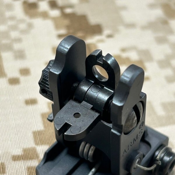 画像8: 実物 ARMS # 40L 75MOA  ロープロファイルフリップアップリアサイト