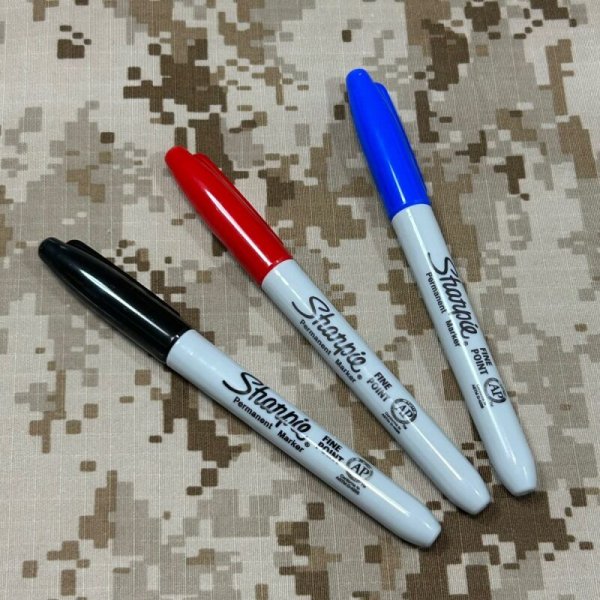 画像1: シャーピー ファインポイント マーカー（マジックペン）Sharpie Fine Point　黒赤青