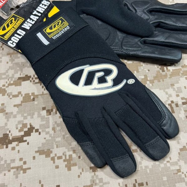 画像2: オールド RINGERS コールドウェザーグローブ 黒 Mサイズ  デットストック