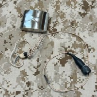 実物 TEA  INVISIO M3S  イヤーピースヘッドセット 防水10pin コネクター ケース付き