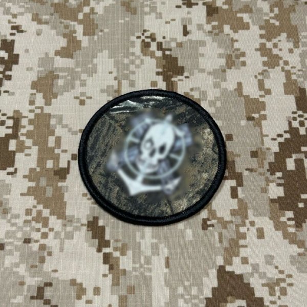 画像1: MADE IN USA  実物 NSWDG RECCE スナイパーチームパッチ シルバー mossy oak (100)