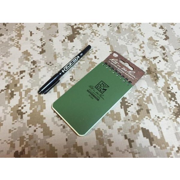 画像7: 実物 ライトインザレイン 防水ノート No935 OD,タンカラー