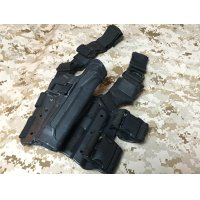 実物放出品 BHI CQC M9(M92F)用レッグホルスター黒 右利き用