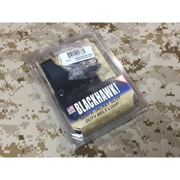 画像2: BLACKHAWK ベルトループパネル ブラック CQCホルスター用　