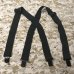 画像1: made in USA ゴム製サスペンダー　ブラック (1)