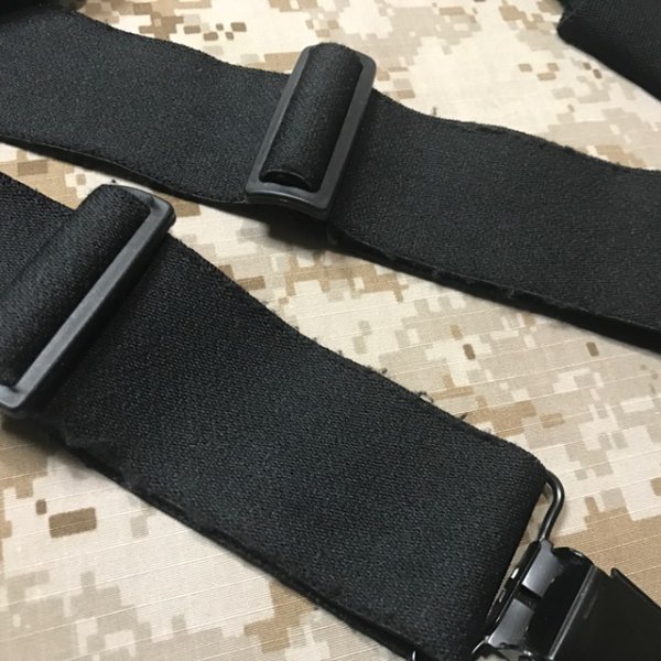 画像5: made in USA ゴム製サスペンダー　ブラック