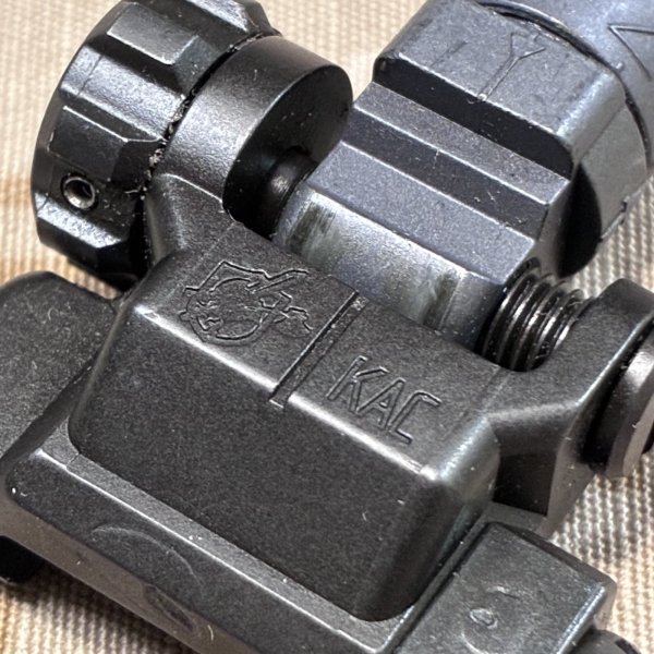 画像2: 実物 knight's KAC フォールディング マイクロリアサイト 200-600M  BUIS  バックアップリアサイト 