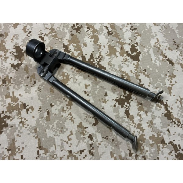 画像8: 実物官給品 M249 minimi ミニミ  Improved Bipod  スチールバイポッド 放出品