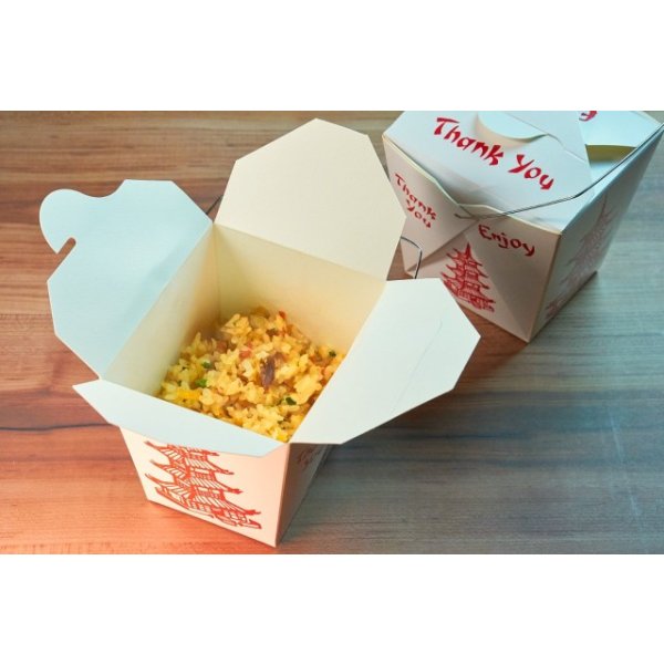 画像8: チャイニーズフード テイクアウト容器セット  32オンス  箸付き