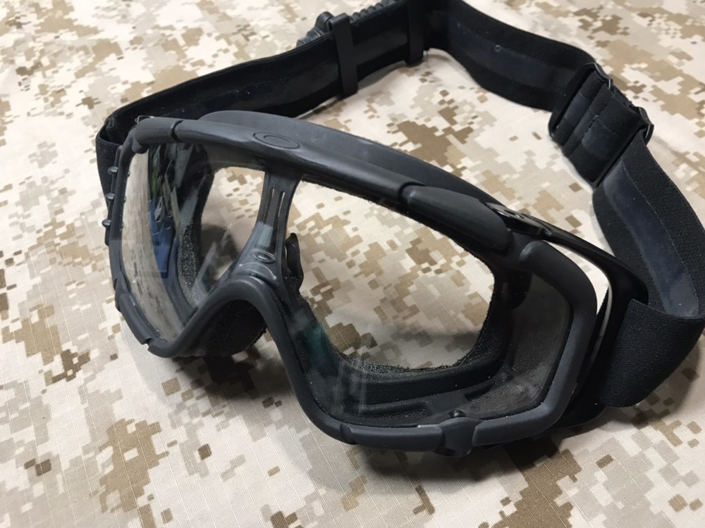 実物 Oakley オークリー Si バリスティックゴーグル ファン付 Black Black Line