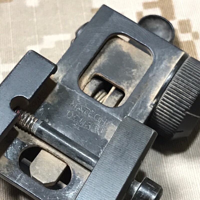 米軍放出品 実物MATECH バックアップサイト マテック