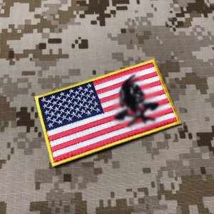 画像: MADE IN USA  実物 DEVGRU レッドチーム フラッグパッチ (50)