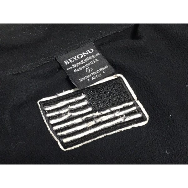 画像14: オールド 実物 BEYOND ソフトシェルジャケット 黒 USED Lサイズ (14)