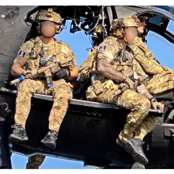 画像5: MADE IN USA  実物 DEVGRU ブルーチームパッチ  黒赤/黒白  (56) (5)