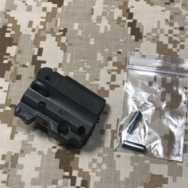 画像1: 実物 HK純正 HK416/10.4” ガスブロック　ロールピン付 (1)