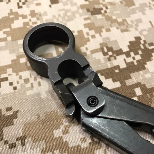 画像5: 実物 米軍官給品 FN M249 ミニミ  minimi スチールバイポッド 放出品 (5)