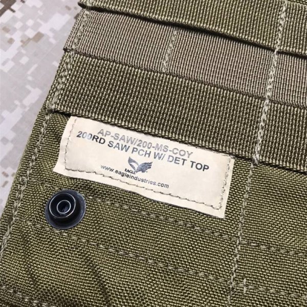 画像4: 実物 EAGLE 200rd SAW ポーチ コヨーテ (4)