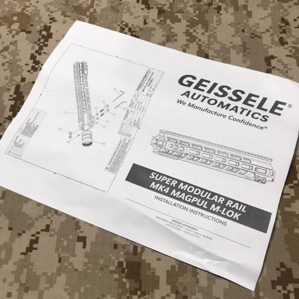 画像3: 実物 GEISSELE SMR FEDERAL MK4  10インチ  OD GREEN PN:05-430 (3)