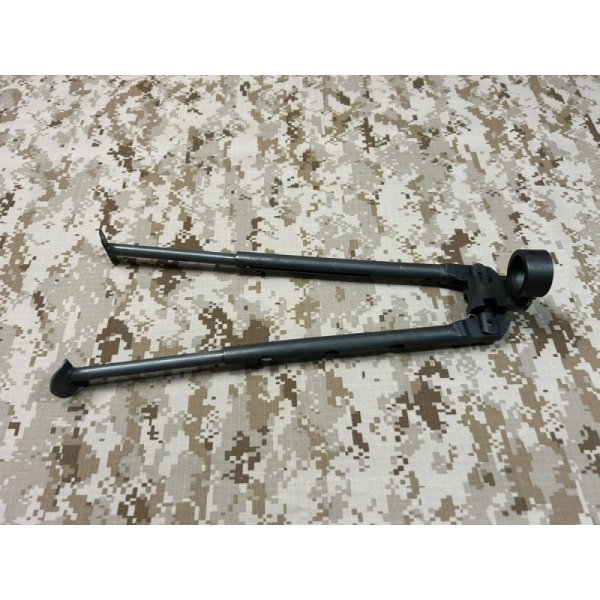 画像8: 実物官給品 M249 minimi ミニミ  Improved Bipod  スチールバイポッド 放出品 (8)