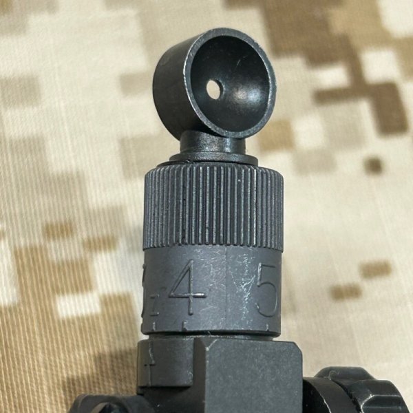 画像8: 実物 knight's KAC フォールディング マイクロリアサイト 200-600M  BUIS  バックアップリアサイト  (8)