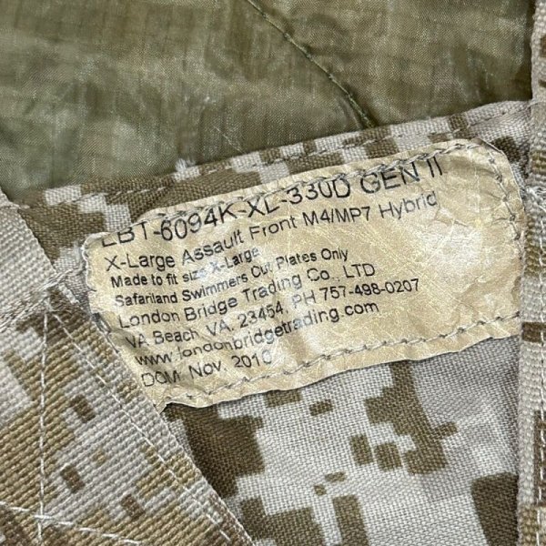 画像7: 実物 LBT-6094K-XL-330D GEN2  aor1 ハイブリット アサルトフロントパネル  スイマーズカット 2010年製 (7)