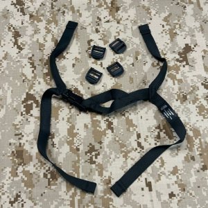 画像: オールド MSA GALLET MICH ヘルメット リプレイスメント チンストラップ  黒