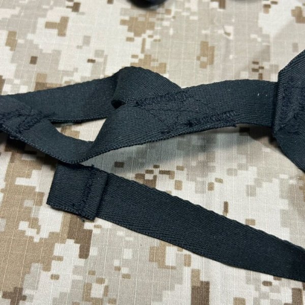 画像5: オールド MSA GALLET MICH ヘルメット リプレイスメント チンストラップ  黒 (5)