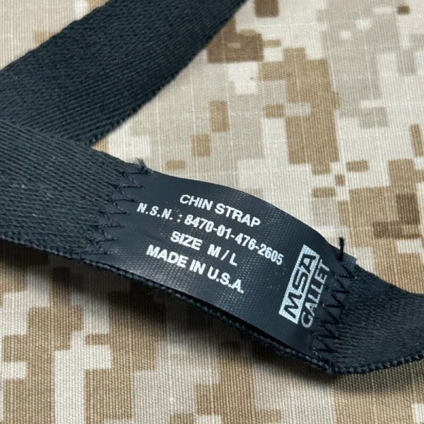 画像6: オールド MSA GALLET MICH ヘルメット リプレイスメント チンストラップ  黒 (6)
