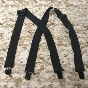 画像: made in USA ゴム製サスペンダー　ブラック