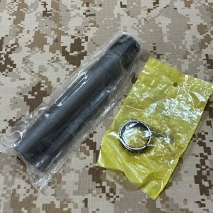 画像: 実物 LMT MIL-SPEC バッファーチューブ (AR用 6ポジション)+ キャスルナット セット