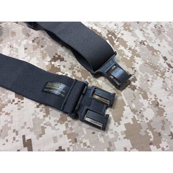 画像2: PERRY ゴム製サスペンダー ブラック made in USA  (2)