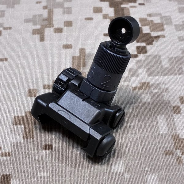 画像6: 実物 knight's KAC フォールディング マイクロリアサイト 200-600M  BUIS  バックアップリアサイト  (6)