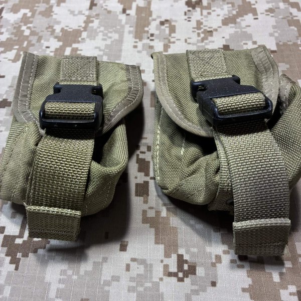 画像2: オールド 実物 EAGLE MLCS シングル ハンドグレネードポーチ (2)